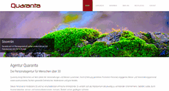 Desktop Screenshot of agentur-quaranta.de