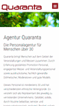 Mobile Screenshot of agentur-quaranta.de
