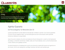 Tablet Screenshot of agentur-quaranta.de